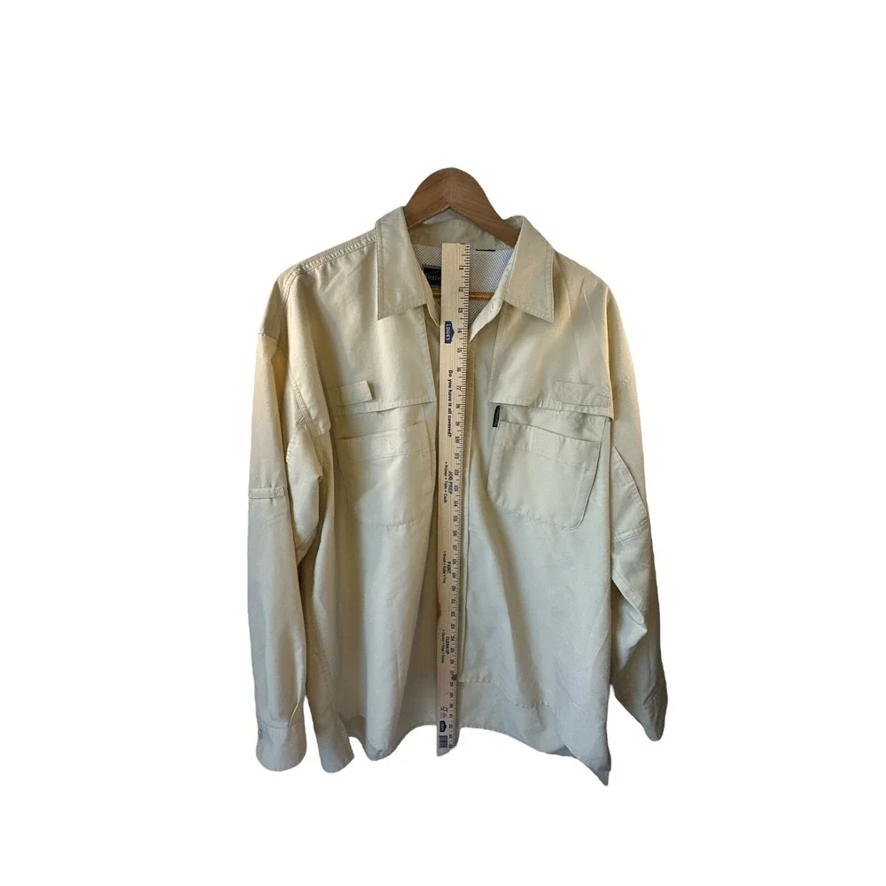 Field & Stream Since 1871 Mens Fishing Shirt Ivory See Pictures For Measurements